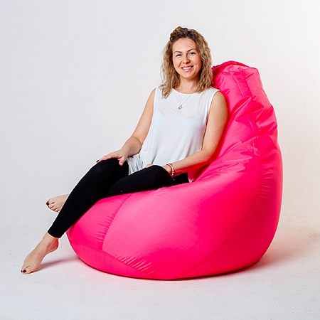Кресло груша "Bormio" оксфорд luxe - розовый