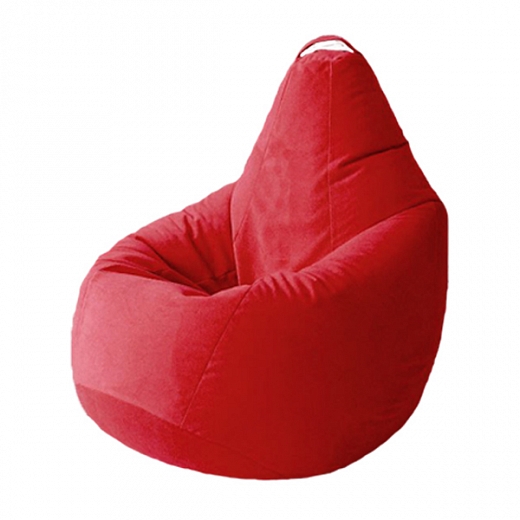 Кресло груша "Bormio" велюр - красный